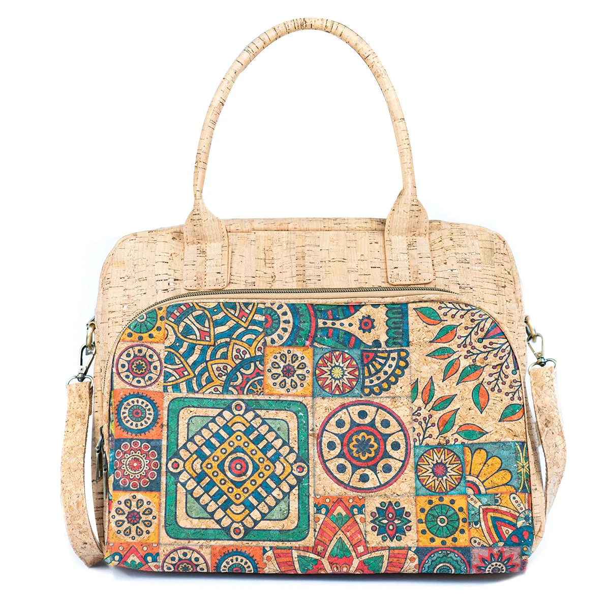 Mandala Print Cork Women's Briefcase BAGD-546