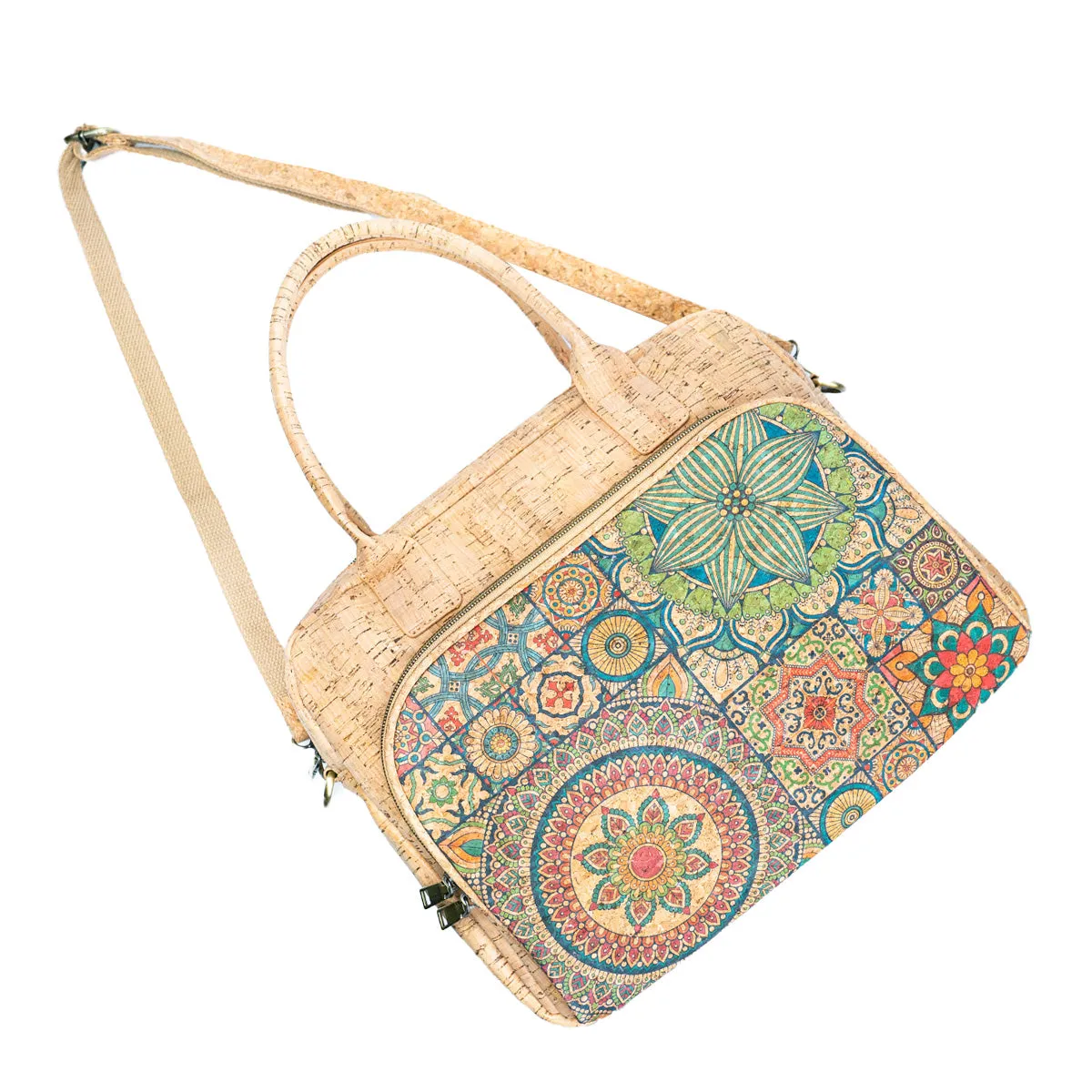 Mandala Print Cork Women's Briefcase BAGD-546