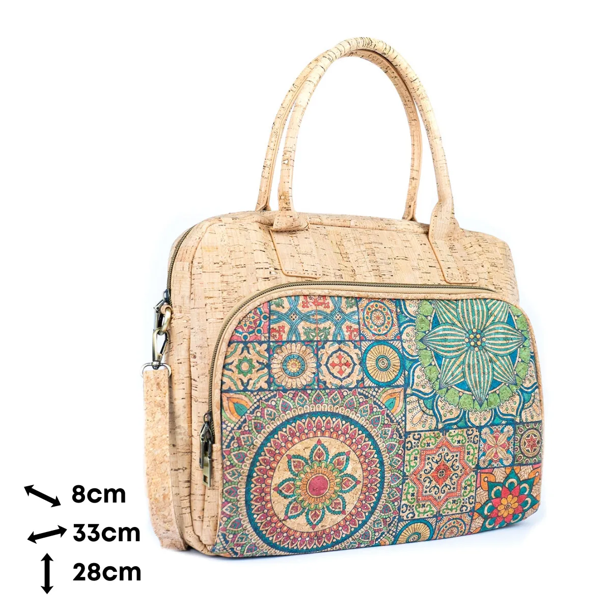 Mandala Print Cork Women's Briefcase BAGD-546