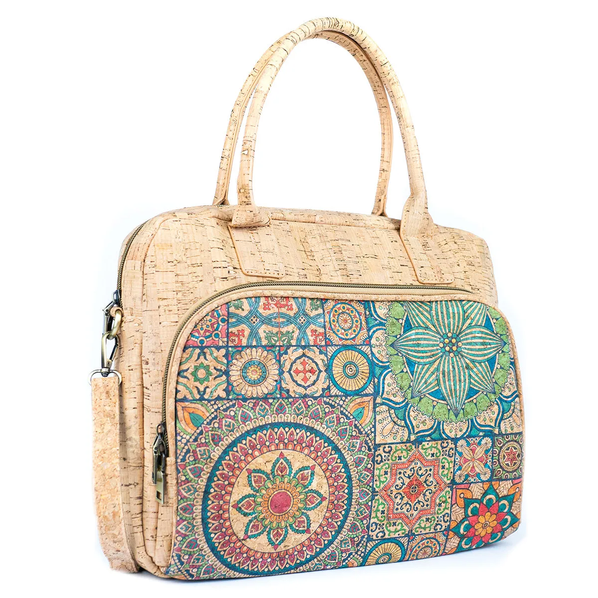 Mandala Print Cork Women's Briefcase BAGD-546