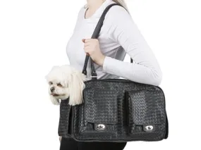 Marlee - Black Woven Pet Carrier