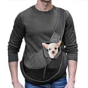 Medium Reflective Pet Dog Sling Carrier Breathable Mesh Travel Safe Sling Bag Carrier For Dogs Cats