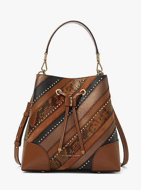 Mercer Gallery Medium Patchwork Embossed Leather Shoulder Bag