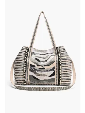 METALLIC SANDS TOTE