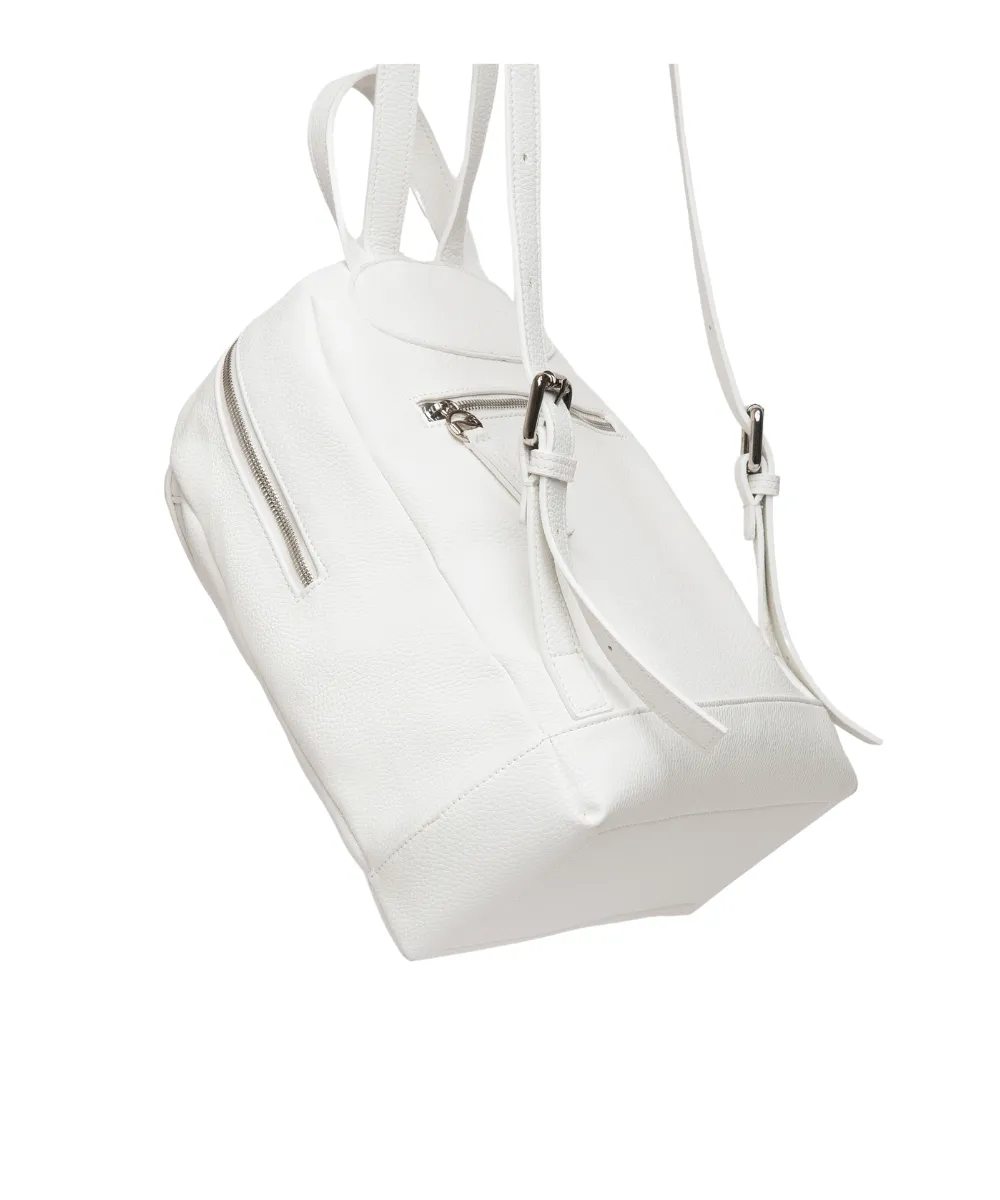 NERO GIARDINI WOMENS BACKPACK IN WHITE