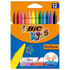 (NET) Bic Kids Plastidecor Color Chalk / 12 pieces