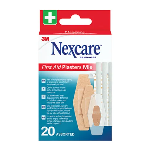 Nexcare First Aid Plaster Mix Assorted (20/Box)