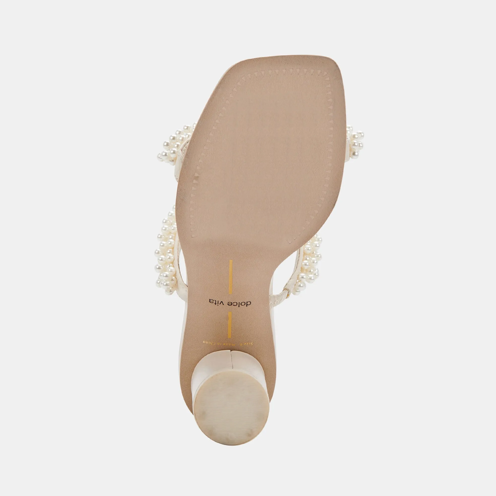 NOEL WIDE HEELS VANILLA PEARLS