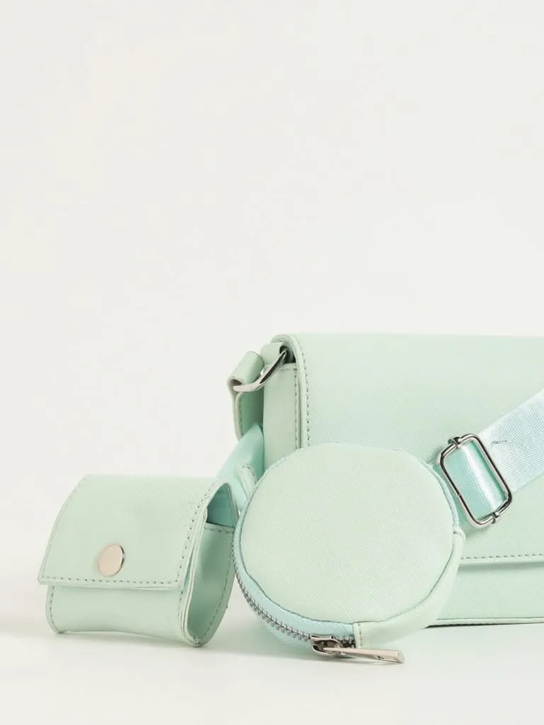 Nuon Mint Sling Bag with Coin Pouch