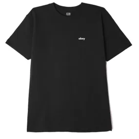 Obey Lower Case T-Shirt - Black