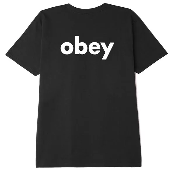 Obey Lower Case T-Shirt - Black