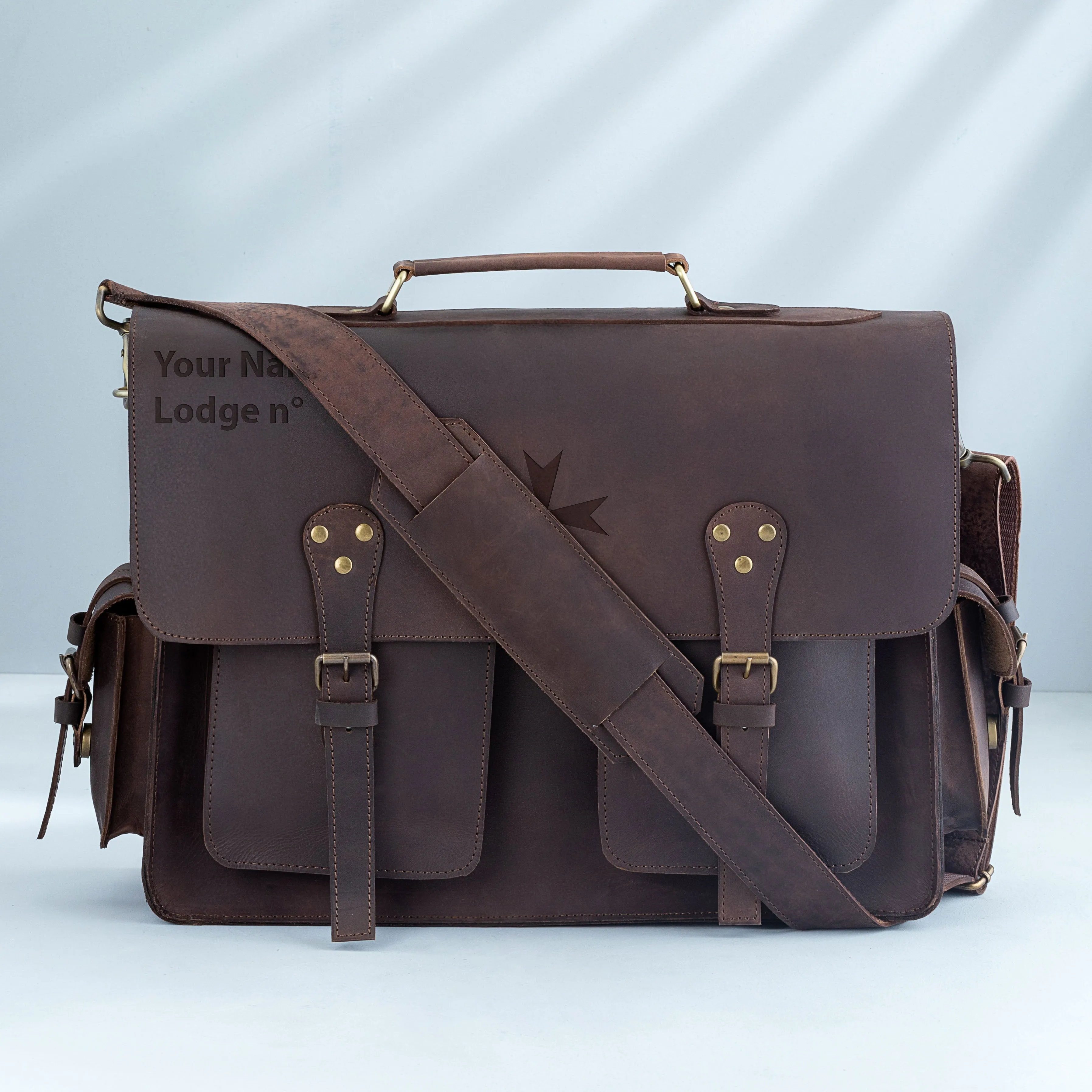 Order of Malta Briefcase - Handmade Leather