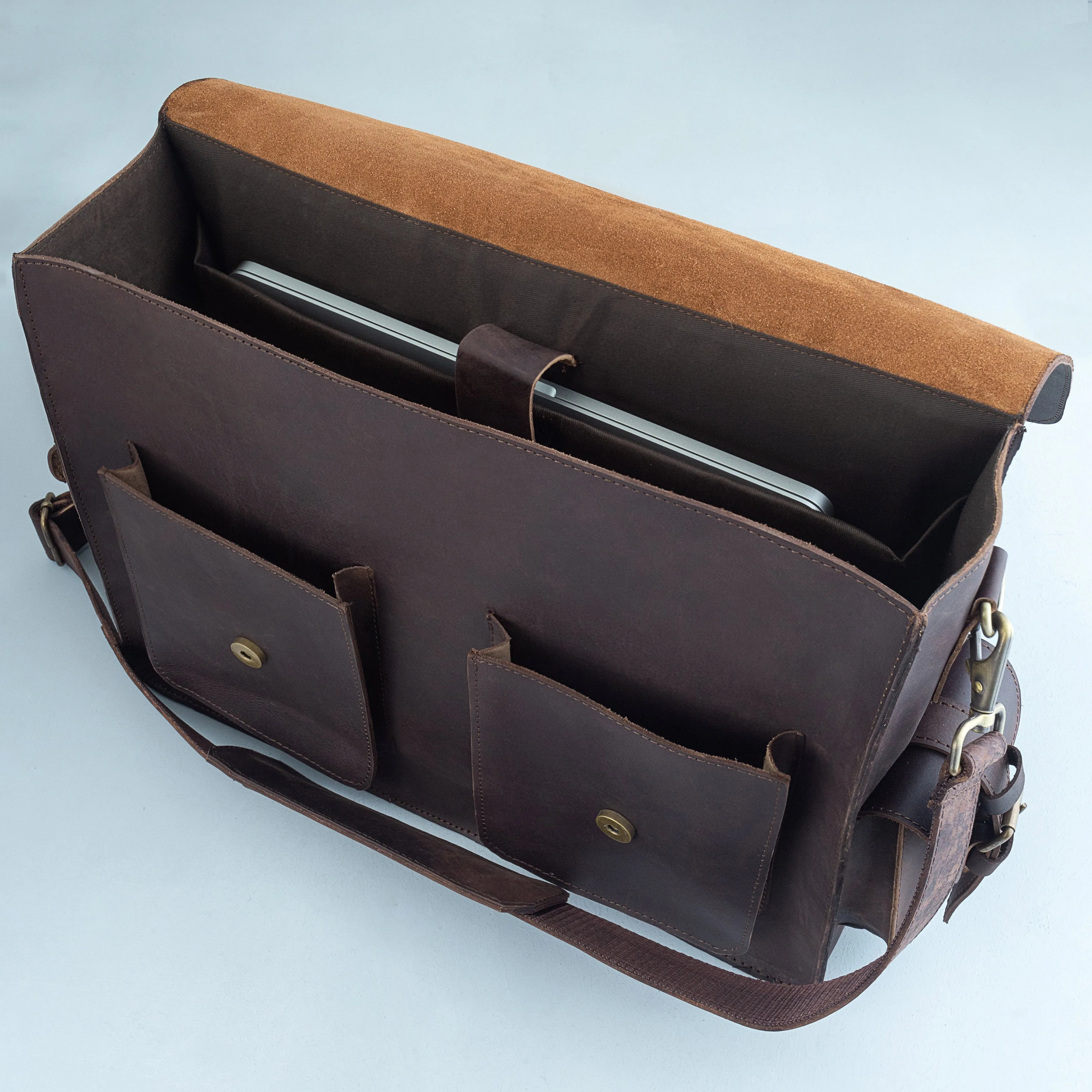 Order of Malta Briefcase - Handmade Leather