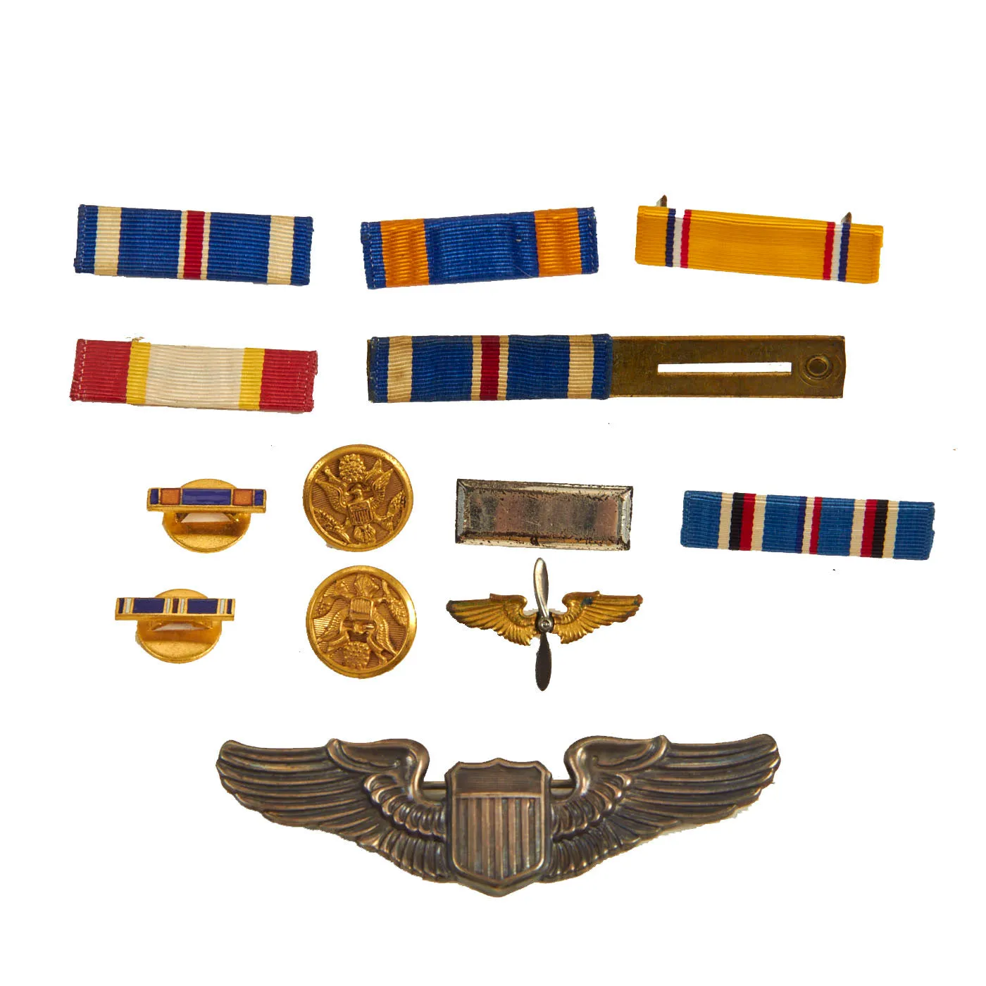 Original U.S. WWII Named 322nd Troop Carrier Squadron Distinguished Flying Cross Recipient Grouping Featuring China Order of the Cloud and Banner With Citation - Lieutenant Jack R. Echlin