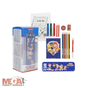 Paw Patrol School Stationery Colouring Set