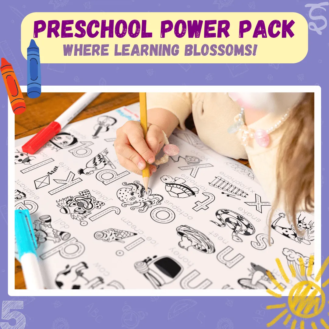 PepPlay Doodle Placemats – My First Educational Set (DIY Drawing Kit)