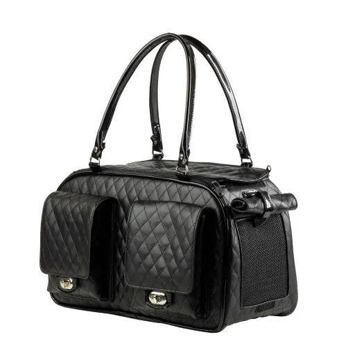 Petote Marlee 2 Dog Carrier - Black Quilted