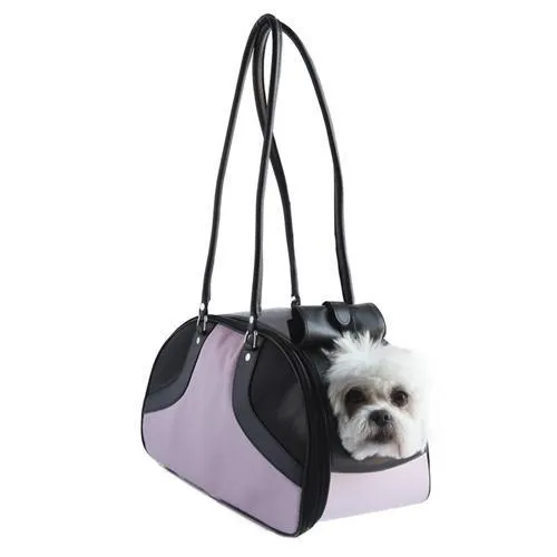 Petote Roxy Dog Carrier Pink And Black