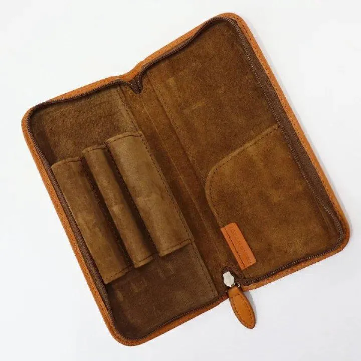 PILOT PSPC-01 Pensemble Leather Pen Case Natural Leather Premium Pen Case High Texture Black Brown Dark Brown