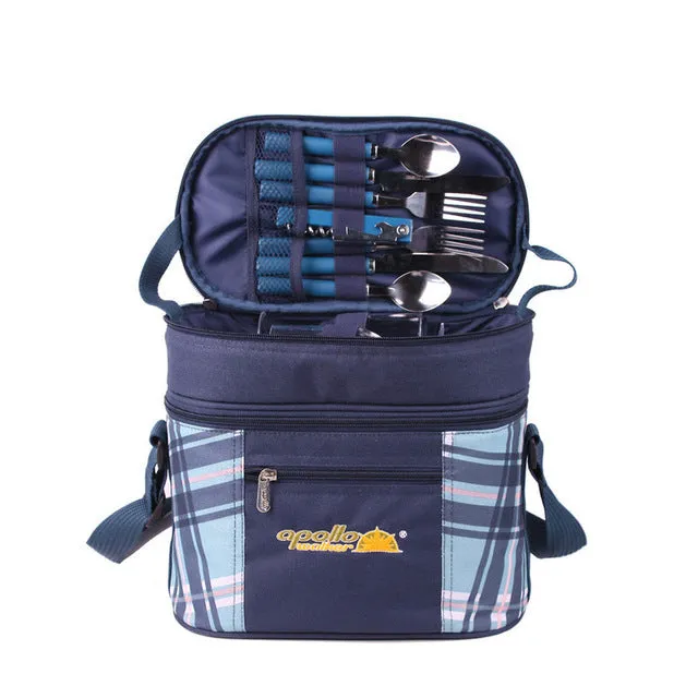 Portable Two People Tableware And Food Refrigeration Bag