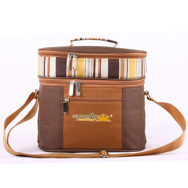 Portable Two People Tableware And Food Refrigeration Bag