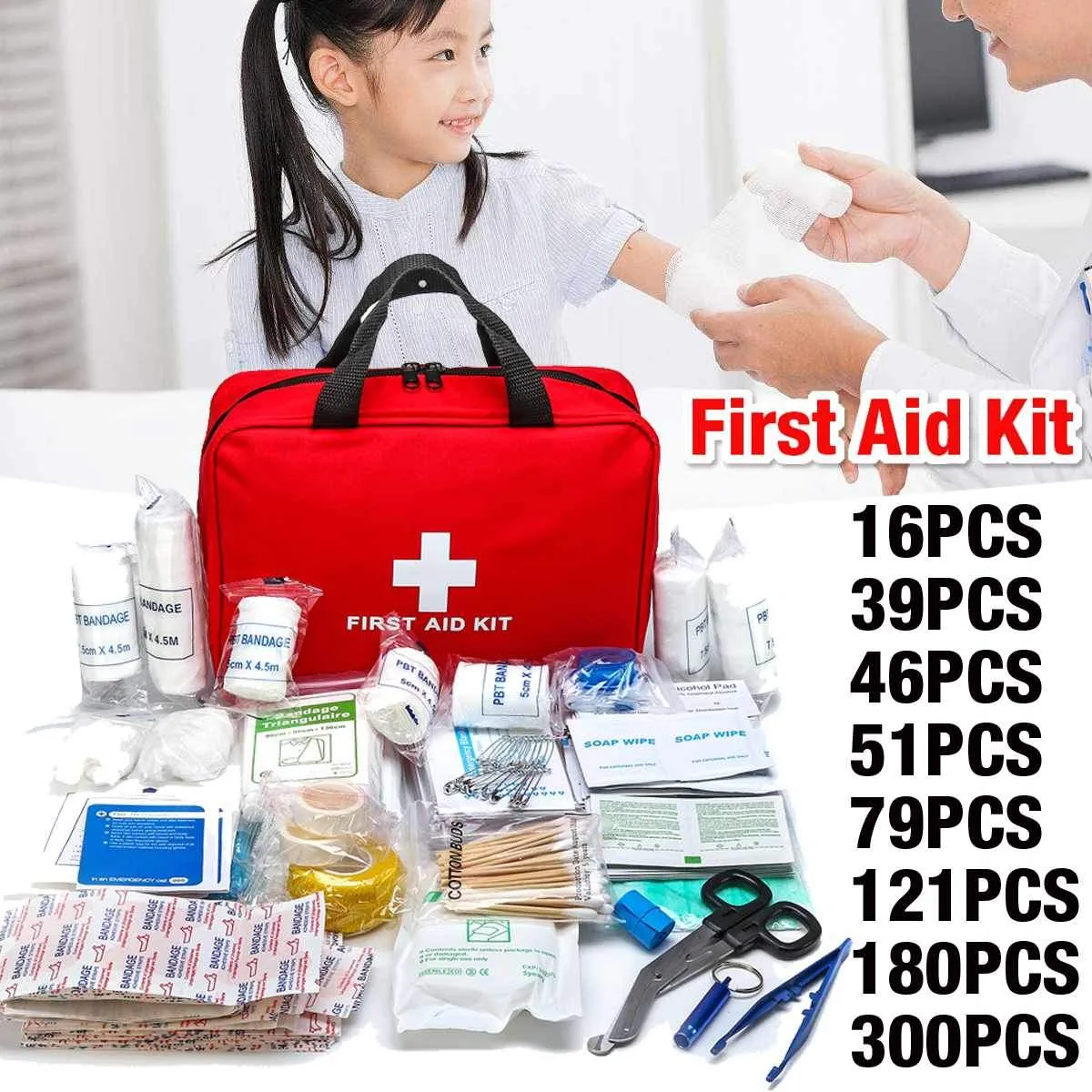 Premium Portable First Aid Medical Kit