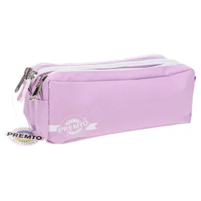 Premto - Pencil Case - 3 Pocket - Pastel - Wild Orchid