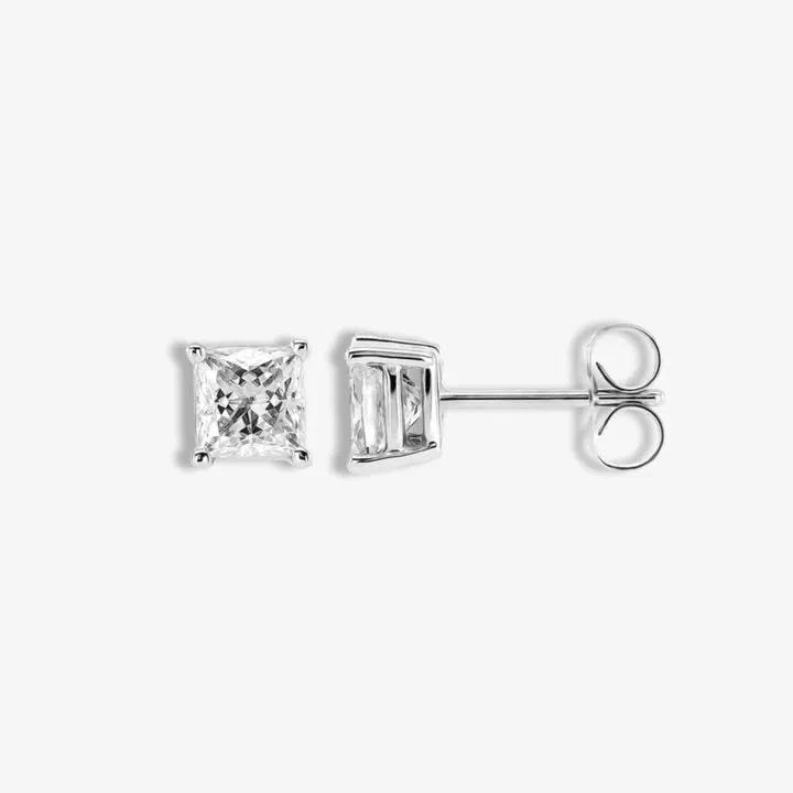 Princess Cut Studs