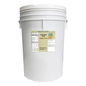 Rainy Day Foods Gluten-Free White Sugar 5 Gallon 37 lbs Super Pail - 4195 Servings