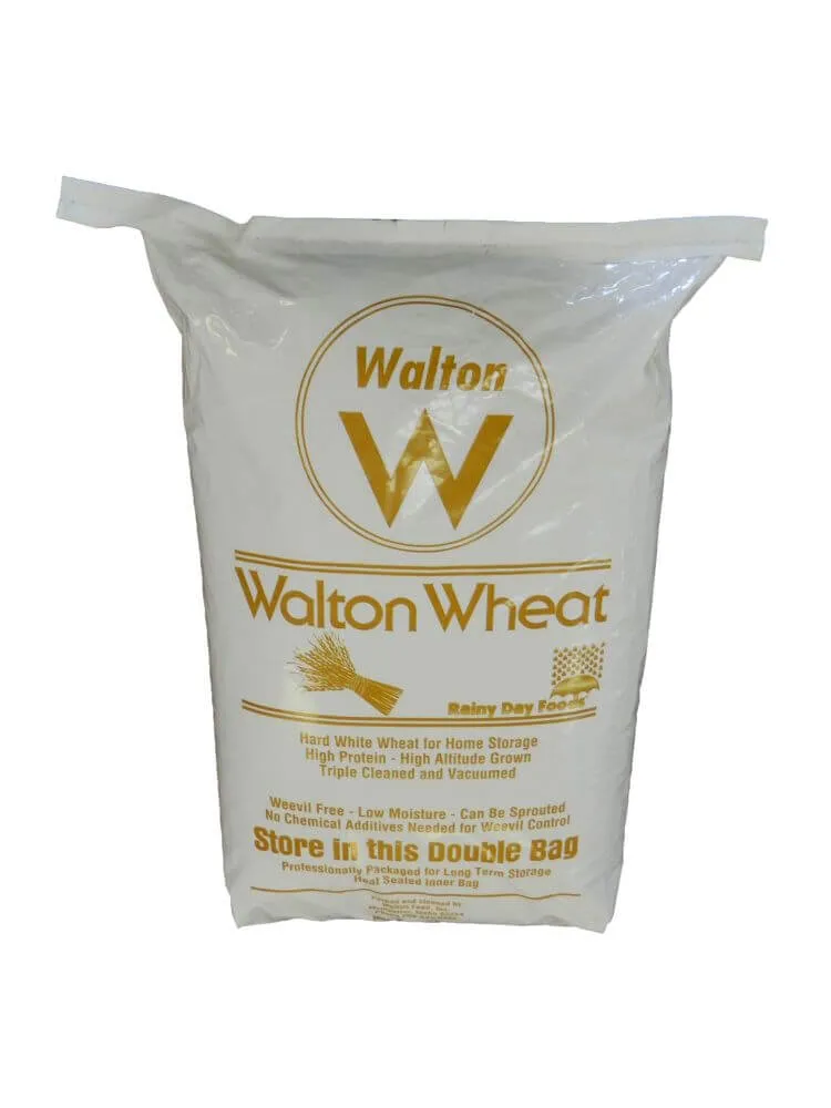 Rainy Day Foods Hard White Wheat Double Plastic 25 lbs Bag - 113 Servings