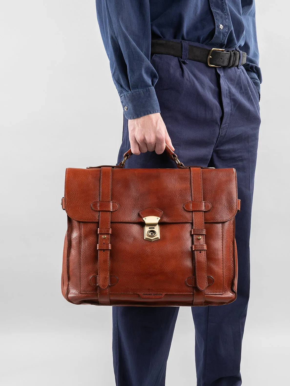 RARE 26 - Brown Leather BriefCase