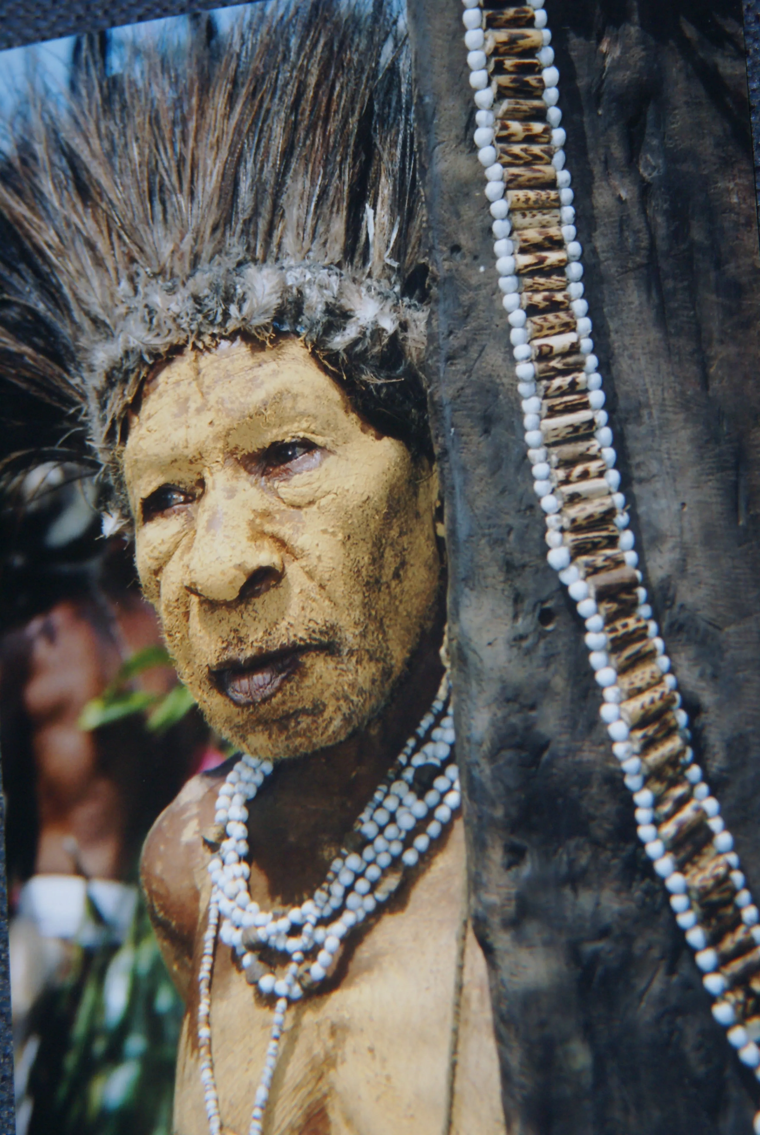 Rare Older & unique handmade primitive Tribal Dani Shaman Head hunter collecting Bag, Bride price Currency strap handle, Baliem Valley Artifact, Irian Jaya, West Papua. Collected in the 1900’s.