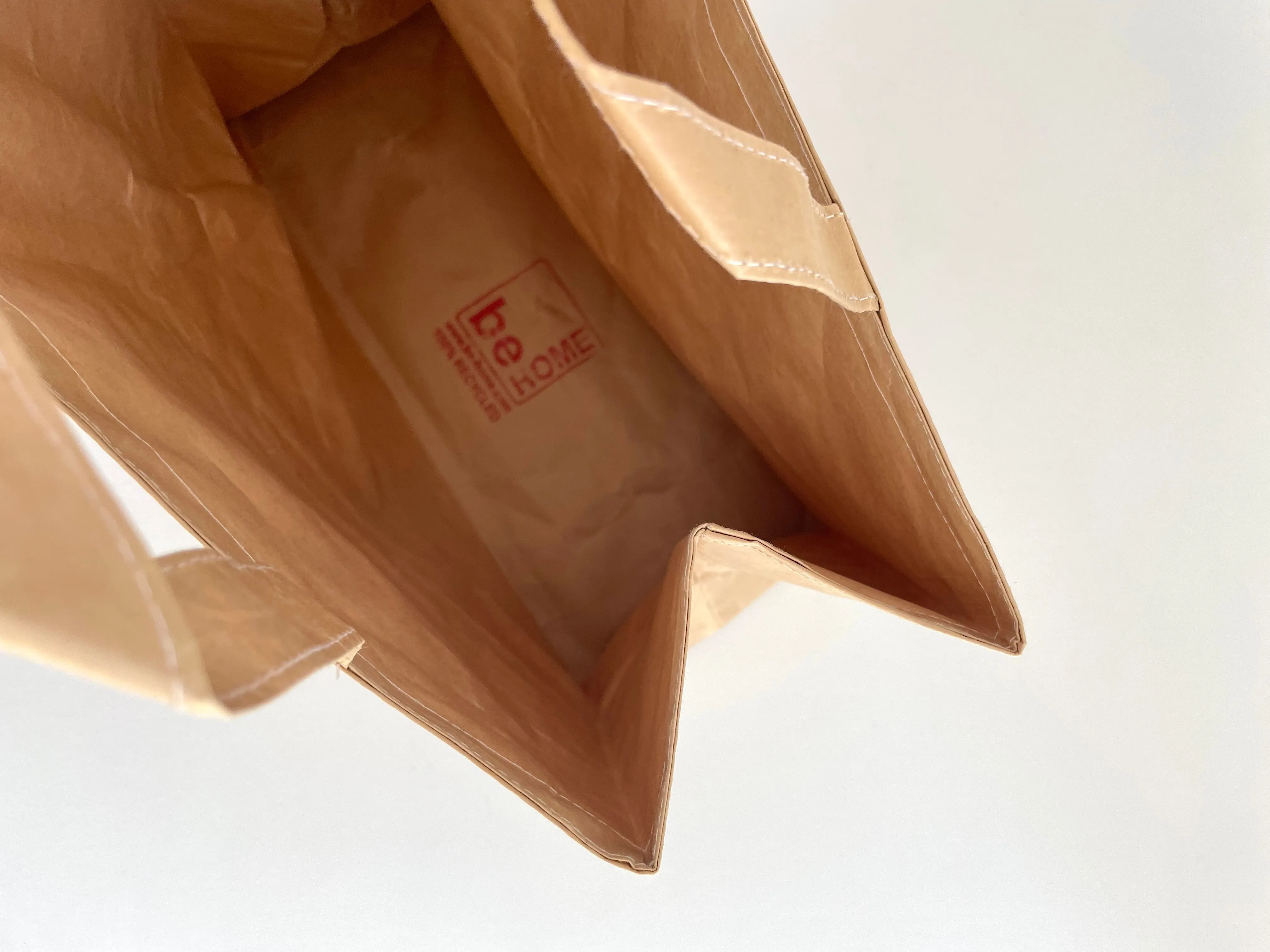 recycled kraft shopping bag