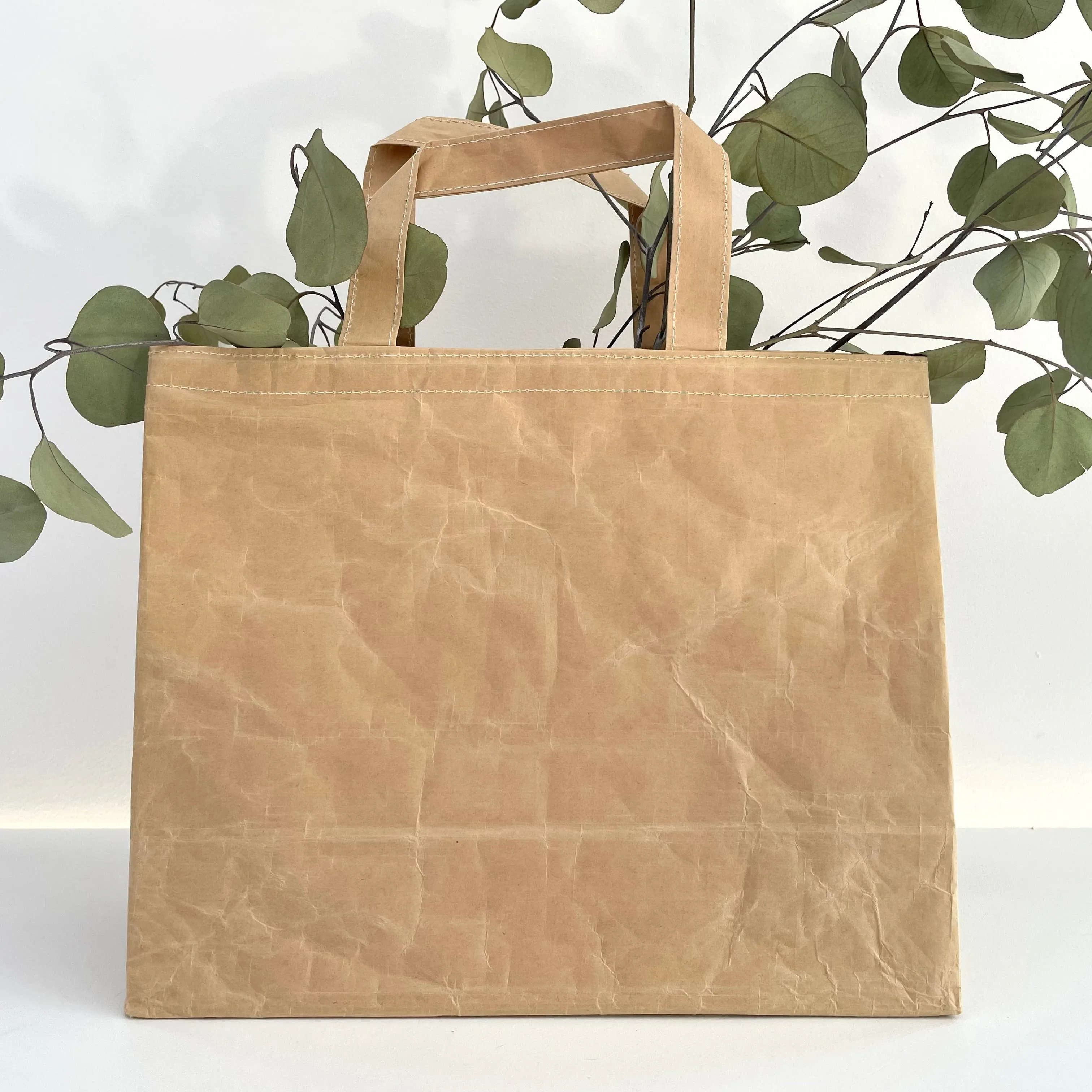 recycled kraft shopping bag