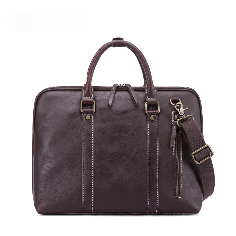 Retro Leather Business Briefcase B-8150