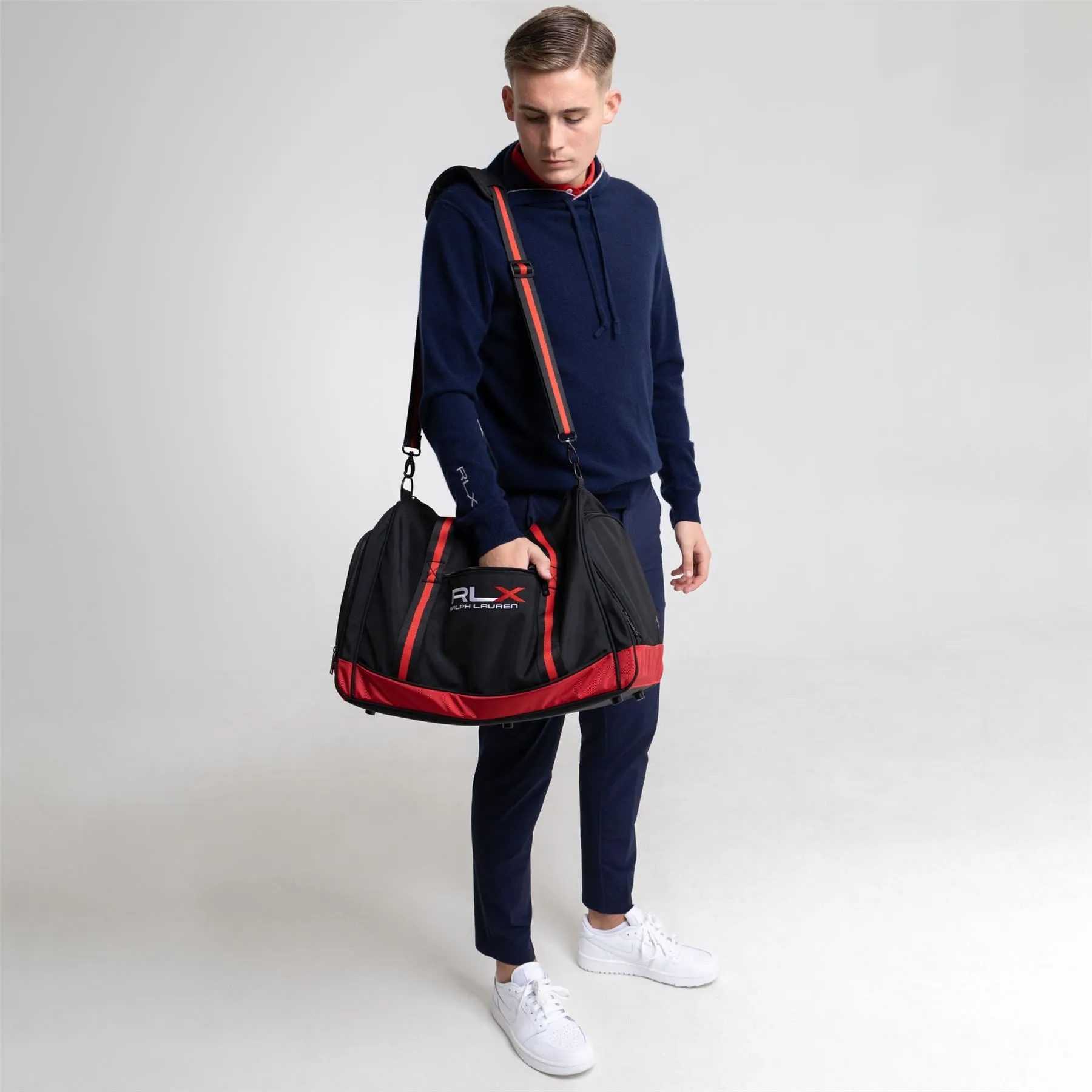 RLX Boston Duffle Bag Black/Red - SS24