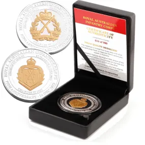 Royal Australian Infantry Corps 75th Medallion in Box