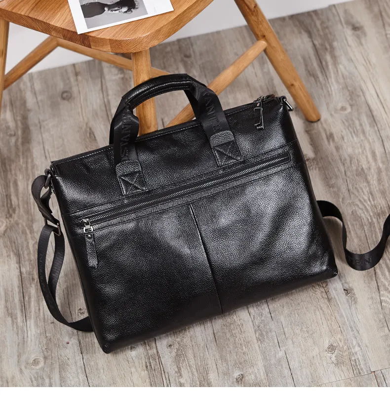 Royal Retro Premium Leather Classic Briefcase | 14‘’ Laptop