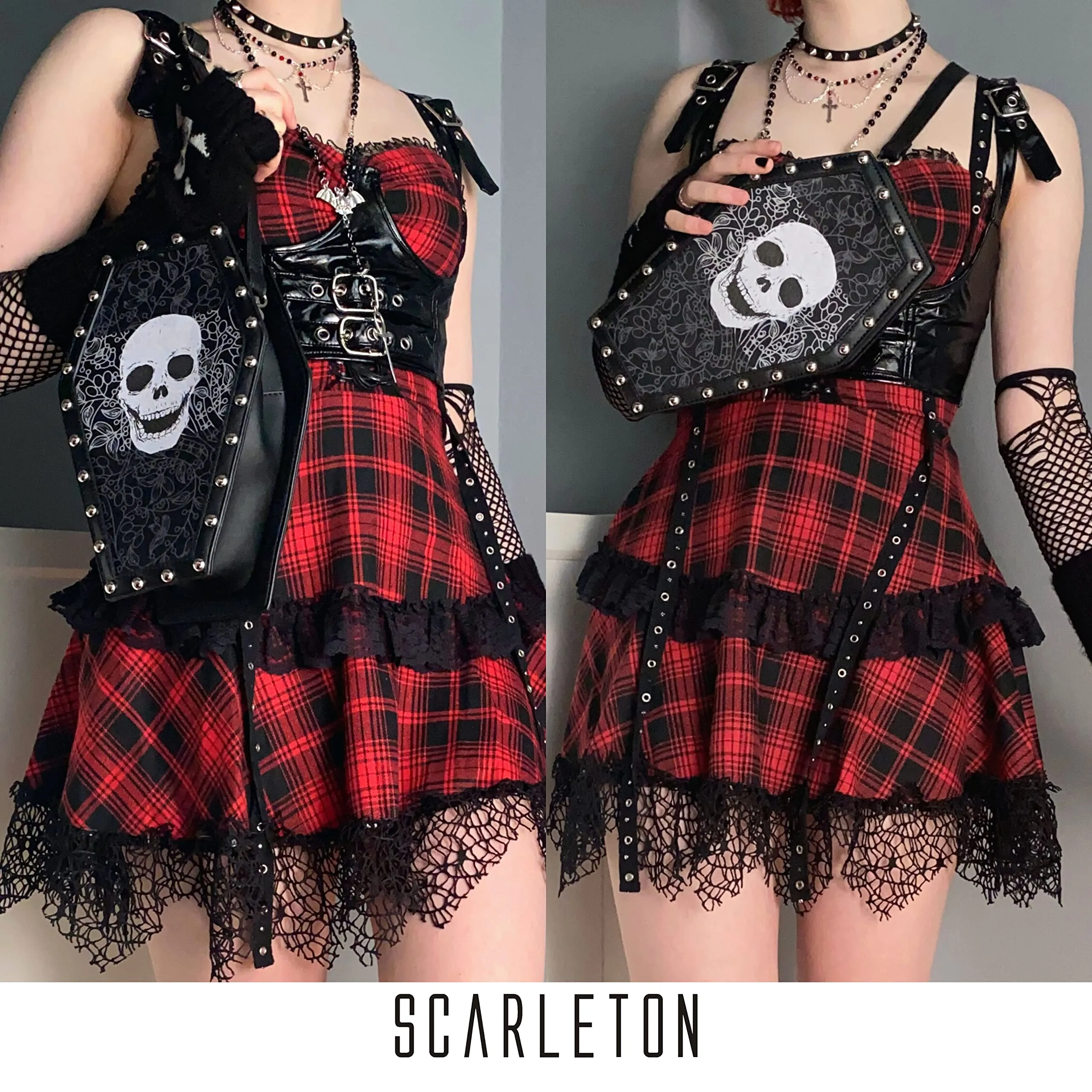 Scarleton Studded Coffin Bag H209201C