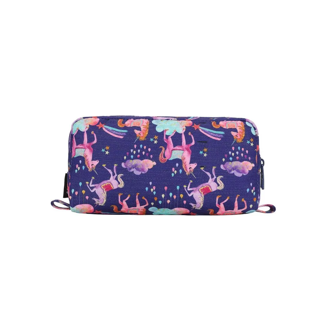 Shiny Fabric Navy Pencil Case