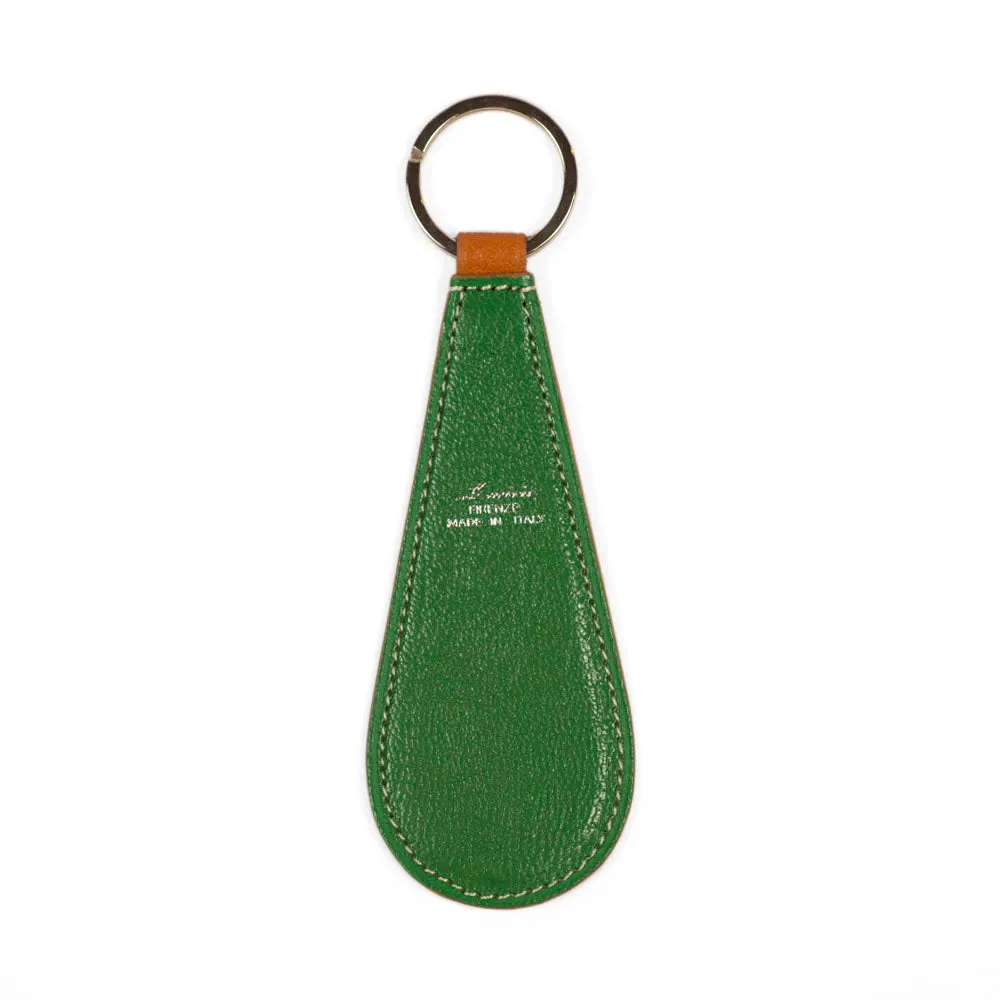 Shoe horn, Vert Vif green goatskin