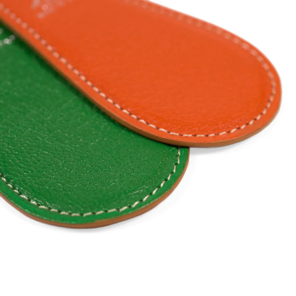 Shoe horn, Vert Vif green goatskin