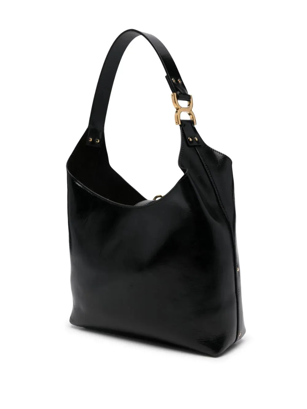 Small Marcie Hobo Bag in Black