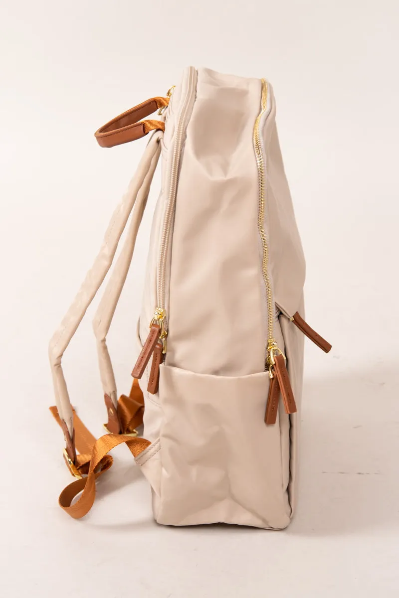 Sophistication Backpack - Tan