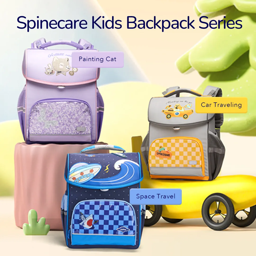 Spinecare Kids Backpack: Painting Cat