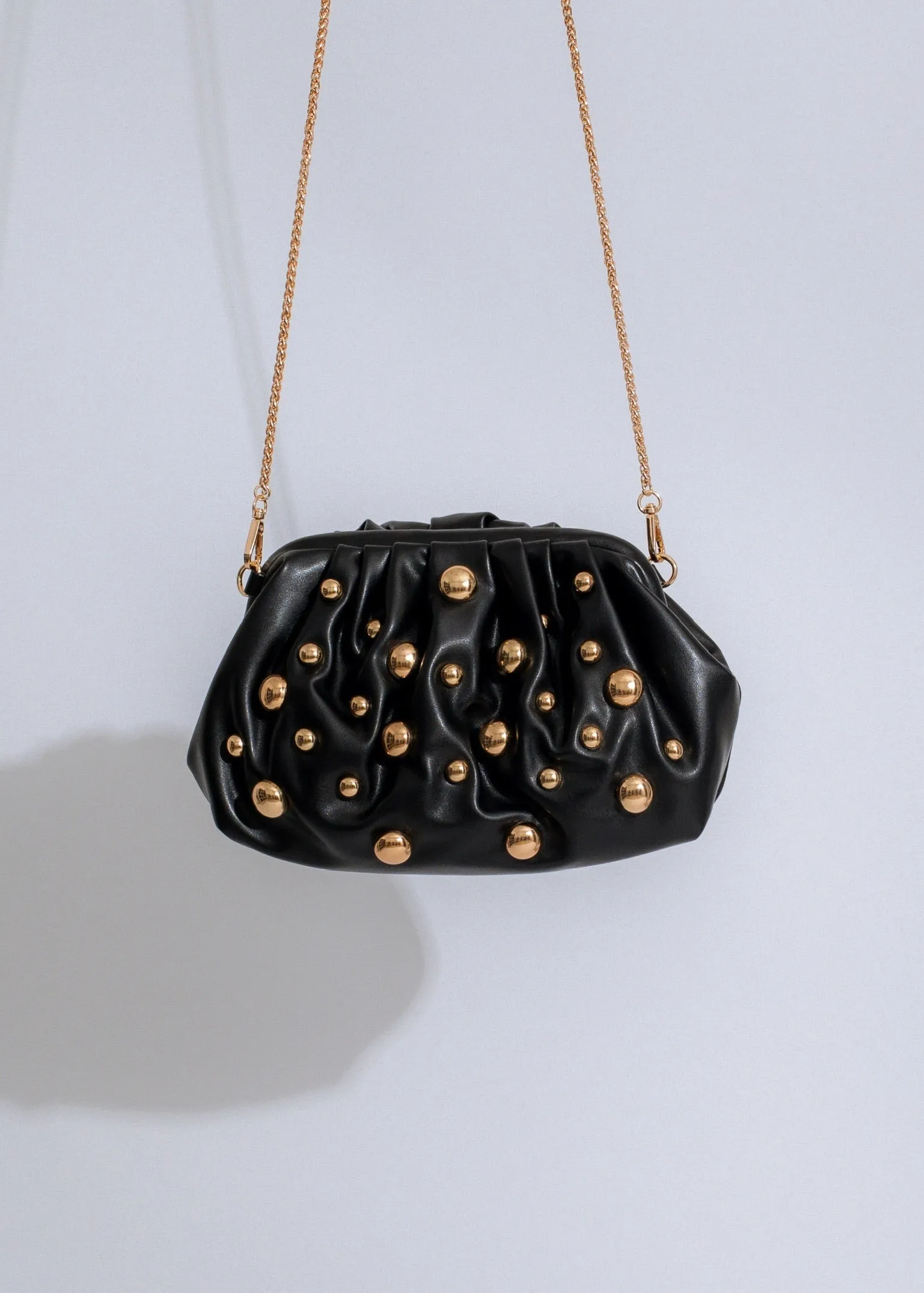 Stellar Studded Clutch Black