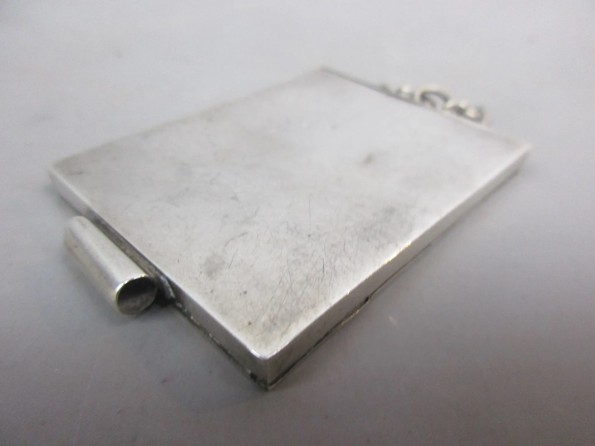 Sterling Silver Golf Score Card Case Antique Edwardian London 1903