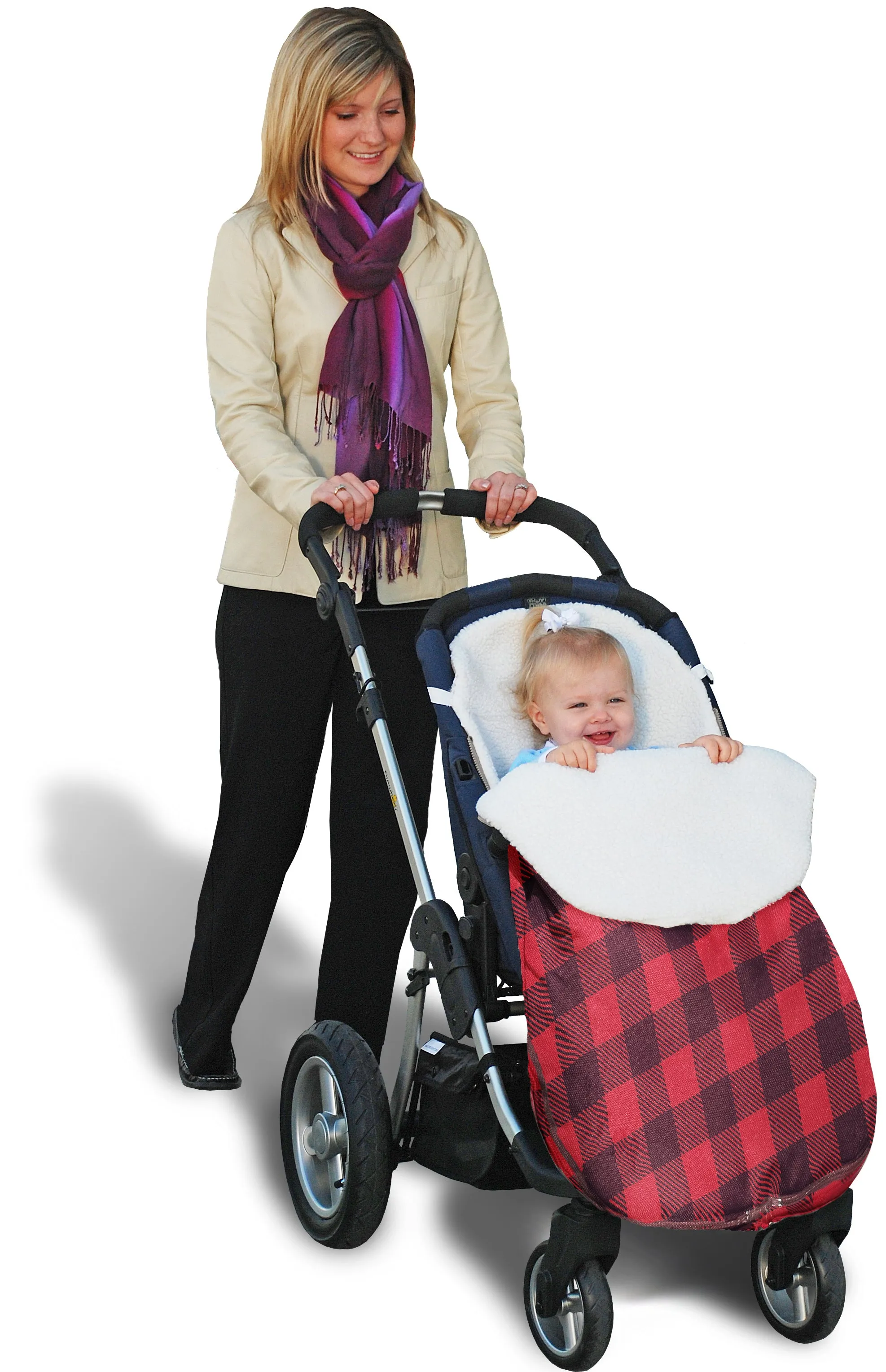 Stroller Snuggle Bag - Water Resistant - Buffalo Plaid