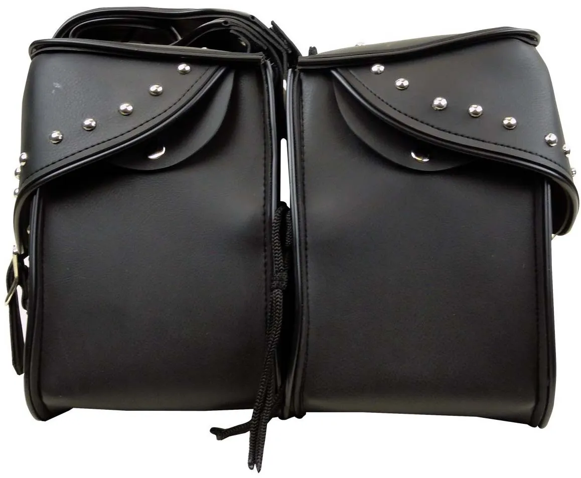 Studded Throw-Over Cruiser Saddlebags