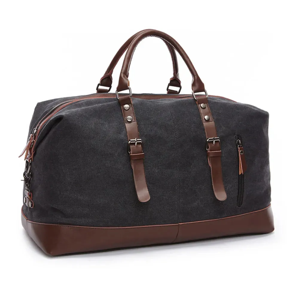 Stylish Canvas and Leather Duffel Bag: Your Next Adventure Awaits